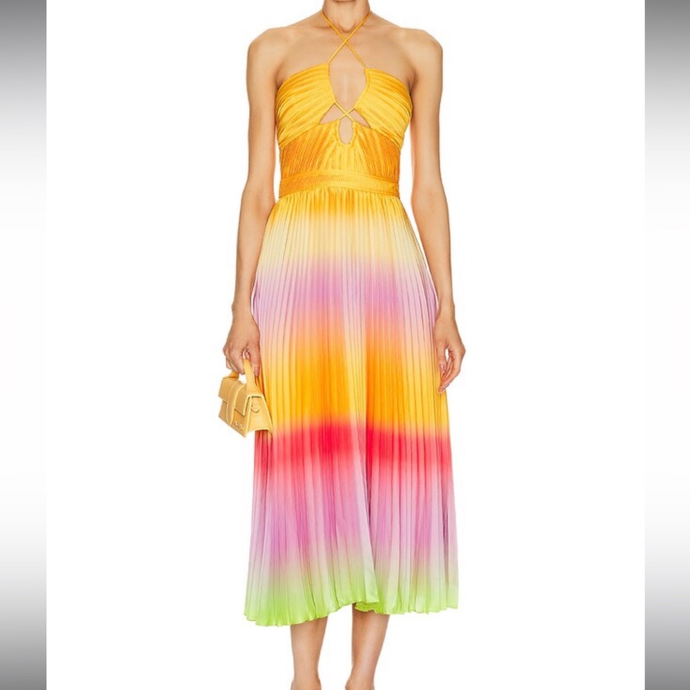 SIMKHAI
Annita Ombré Plissé Dress NEVER WORN